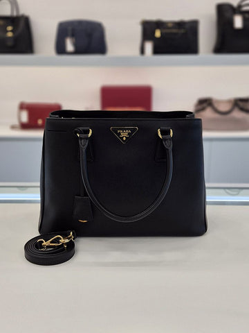 PRADA Saffiano Luxus Schultertasche Schwarz BN2274 156734565