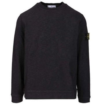 STONE ISLAND ブロッシュドヘビーコットンジャージレギュラーフィットクルーネックスウェットシャツ 151315315