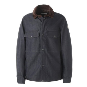 Moncler Denim Corduroy Trimming Shirt Jacket 152950563