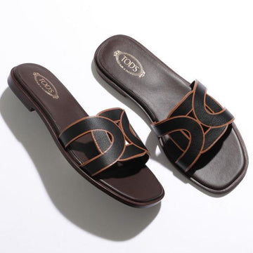 TODS レザーサンダル 75945595