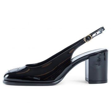 Celine Perforated Slingback in Patent Calfskin 153493717