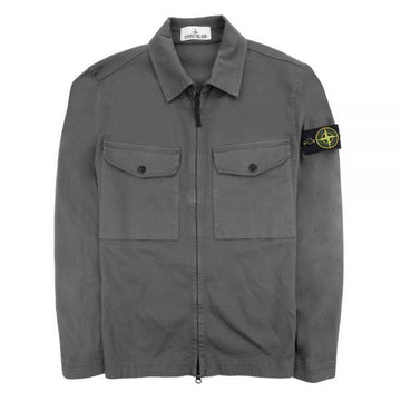 STONE ISLAND Stretch Cotton Satin Overshirt_Regular Fit (801510812 V0059) 150565634
