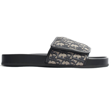 Dior 26FW Oblique Jacquard Aqua Sandal Slipper Black 3SA174ZSA H961 156772509
