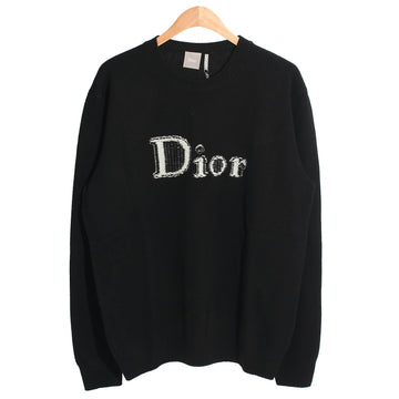 DIOR 27SS Umkehrlogo Wollkaschmir Pullover Schwarz 683M697A3035 C980 156772806