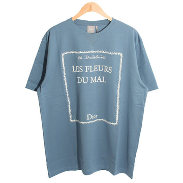DIOR 26SS Buchdeckel besticktes Logo Kurzarm Blau 683J610A0677 C580 156772822