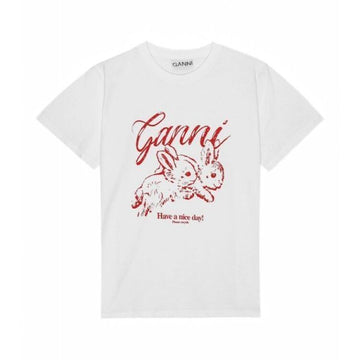 GANNI リラックスドバニーティーシャツ 139296236