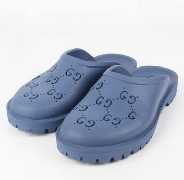 GUCCI ラバーサンダル ブルー 6(250) 156791682