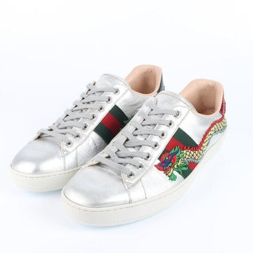 GUCCI ドラゴン シルバー スニーカー 9(280) 156791747