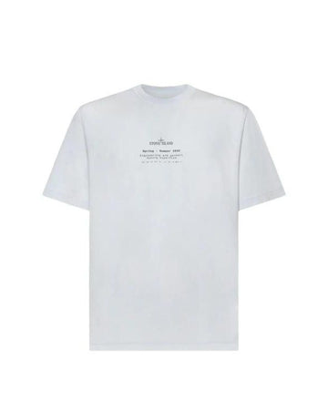 STONE ISLAND 2100001 Baumwoll-Jersey-T-Shirt Organisch Kurzarm 156726355