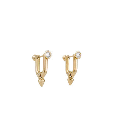 Tiffany & Co Titan by Pharrell Williams Medium Earring 18K Yellow Gold Diamond 5ET0626 133624988