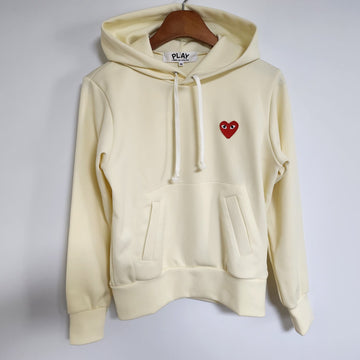 Comme Des Garcons Ivory Red Patch Women’s Hoodie AZ-T173 156793765
