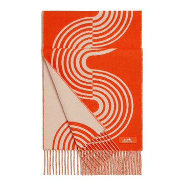 Hermes Graphic Line Wave Cashmere Scarf 156794728