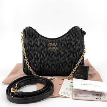 MIU MIU Nappa Ketten Schultertasche Hobo Tasche 5bh211 156796428