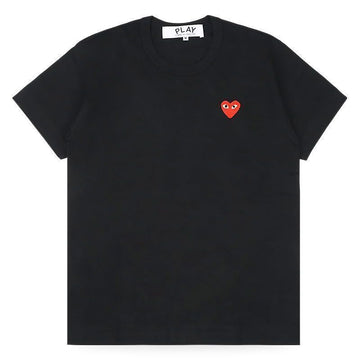 Comme Des Garcons Men's Red Heart Logo Patch Short Sleeve T-Shirt 156794642