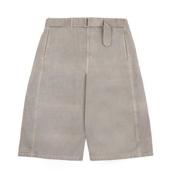 LEMAIRE Reißverschluss-Shorts in gebrochenem Twill-Denim 156292384