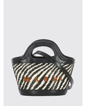 MARNI ウェイビーラフィアエフェクトトロピカリアマイクロバッグ 156796950