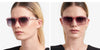 Isabel Marant Sunglasses IM0165S 35J9O Transparent Pink Square Unique Horn Frame 139988241 [P]