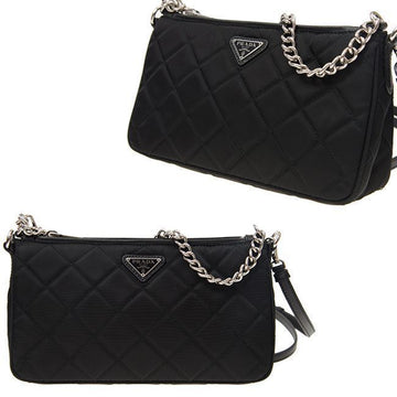 PRADA ナイロンキルティングミニホーボーバッグショルダーバッグブラック 33222931