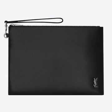 SAINT LAURENT Clutch Monogram Reißverschluss Pouch Schwarz 683827 1JB0E 1000 33222047
