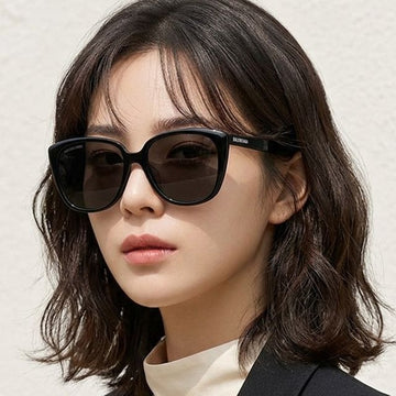 Balenciaga Sunglasses BB0175SA 001 Black Horn Frame Asian Fit 136220721