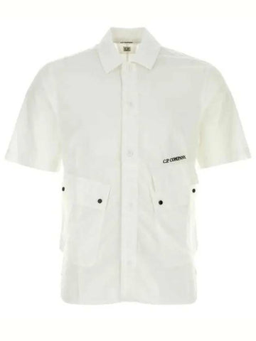 CP Company Poplin Pocket Shirt Short Sleeve 16CMSH271A 005328G 103 133021720