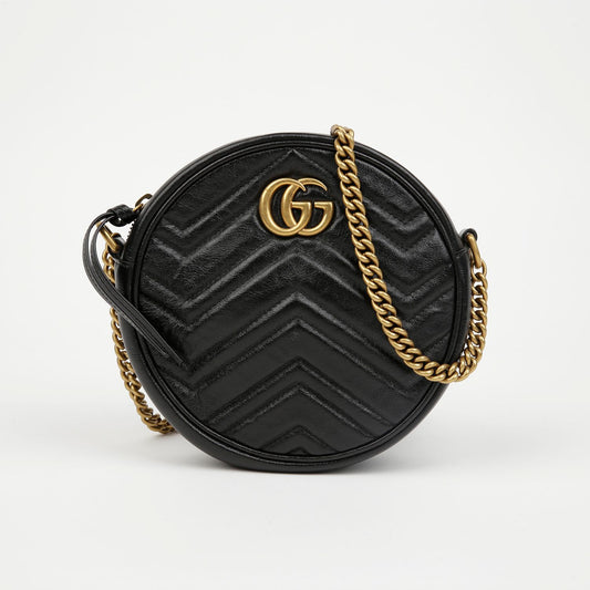 Gucci Mini Round Shoulder Crossbody Bag 550154 GG 156100849