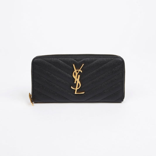 Saint Laurent Monogram Zipper Long Wallet 358094 156211480