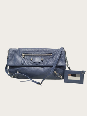 Balenciaga Blue Giant Envelope Clutch Crossbody Bag 156798191