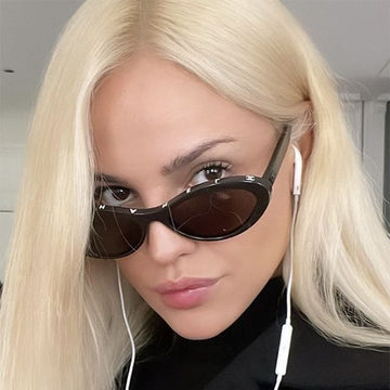 CHANEL Sunglasses CH5416 1712S6 Luxury Lettering Oval Cat Eye Black Horn Frame Fashion 130853606