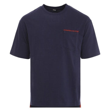 KITON ポケット レッド ウィップステッチ ネイビー 半袖 Tシャツ UMK0296 64074767