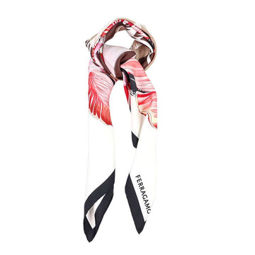 Salvatore Ferragamo Flower Print Silk Scarf stamp: 310143-0762778 112234569