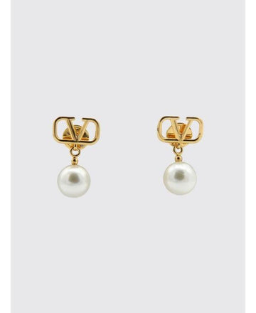 Valentino V Logo Pearl Earrings 156798986