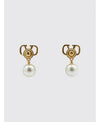 Valentino V Logo Pearl Earrings 156798986 [P]