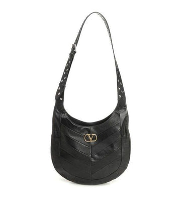 Valentino Chevron Pattern Napa Leather Hobo Bag 156799010