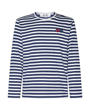 Comme Des Garcons Wappen Stripe Long Sleeve T-Shirt 156799072
