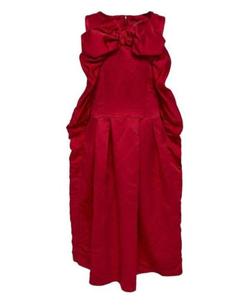 COMME DES GARCONS ポリエステルサテンガーメントダイ無袖ドレス 156799090