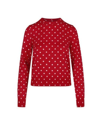 COMME DES GARCONS ドットパターンウールジャージニット 156799097