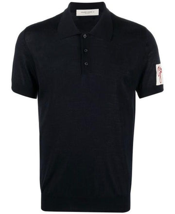 Golden Goose Merino Wool Short Sleeve Polo Shirt 156799306