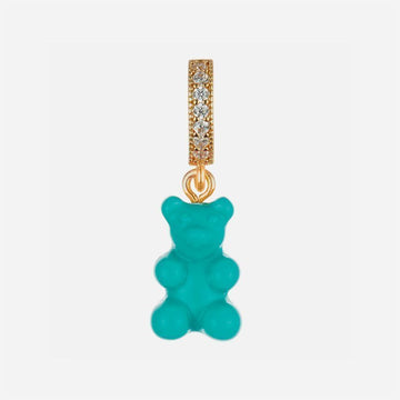 Crystal Haze Jewelry Nostalgia Bear Pave Connector Gold Mykonos Blue 152735419