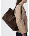 TODS スウェードミディアムトートバッグ 156799384 [P]