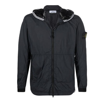 STONE ISLAND Skintouch Wappen Hoodie Jacket Schwarz 761541131 V0029 52912356