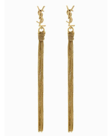 SAINT LAURENT CASSANDRE Quasten Ohrringe 156799466