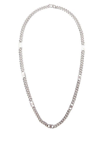 Celine Small GOURMETTE Necklace in BRASS with RHODIUM 460UR6BRA 36SI 156799556