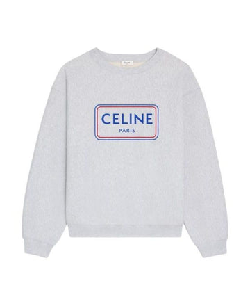 CELINE Lockere Sweatshirt aus Baumwoll-Fleece 156799604