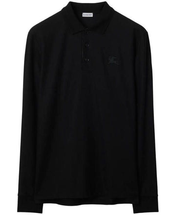 BURBERRY Langarm Baumwoll Poloshirt 156799665