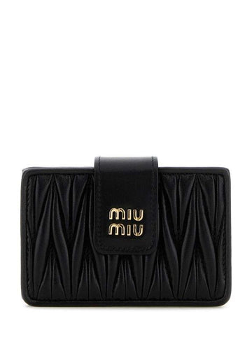 Miu Miu Nappa Leather Card Holder 156799842