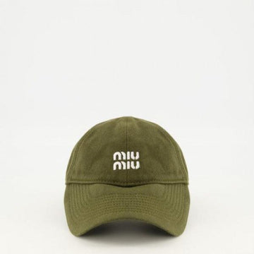 MIU MIU デニムベースボールキャップ 156799849