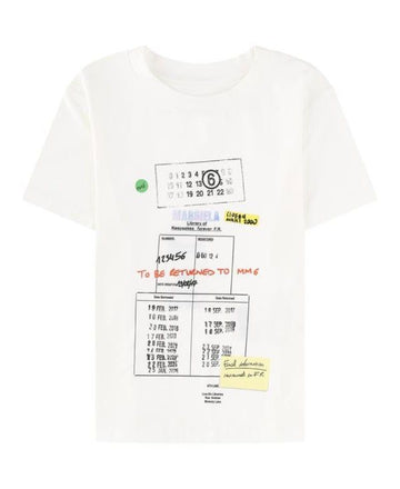MAISON MARGIELA MM6 gestempeltes T-Shirt 156800022