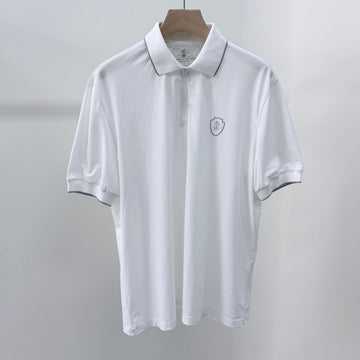 Brunello Cucinelli Cotton Logo Short Sleeve Polo Shirt [S+ Grade/XL] 156800238