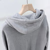HERMES Crued Hoodie Halber Reißverschluss Grau 2XL 156800333 [P]